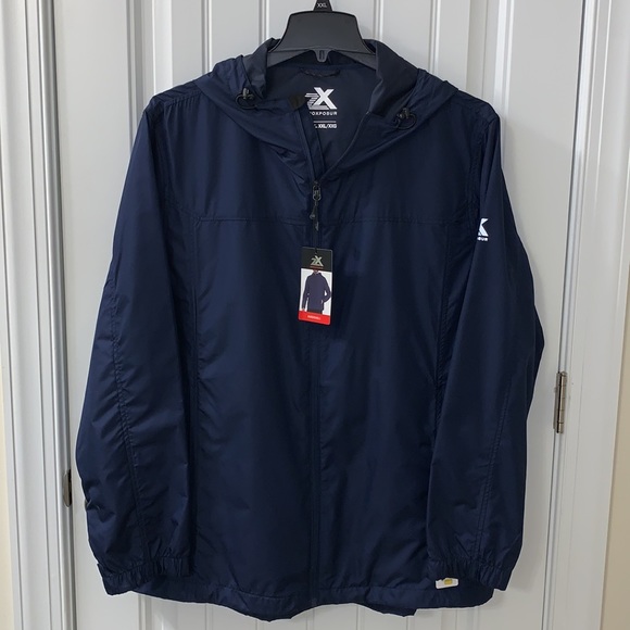 Zeroxposur Hardshell Navy Blue Jacket - Picture 1 of 13